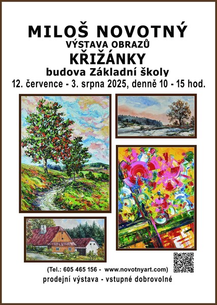 Výstava obrazů z Vysočiny v Křižánkách