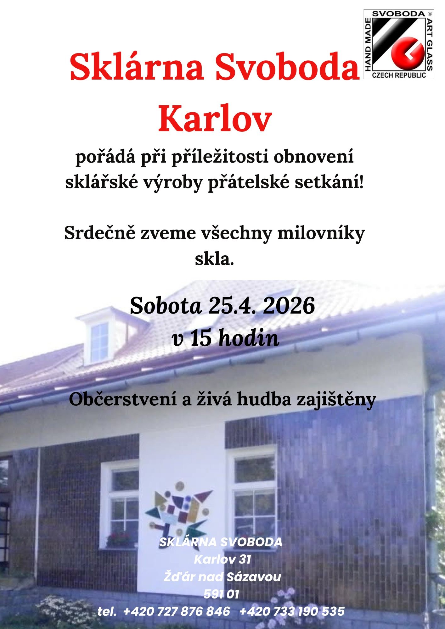Obnovení výroby skla v Karlově