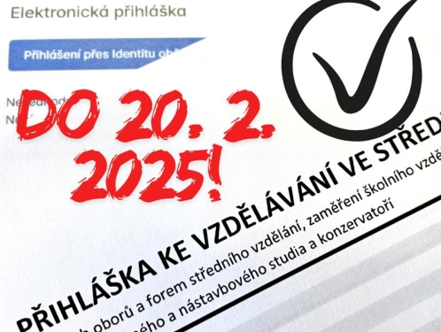 Přijímačky v Kraji Vysočina: Pro přibližně 5 000 deváťáků je v prvním kole vypsáno 8 656 míst