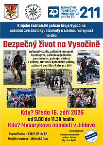 Bezpečný život na Vysočině + Koncert Hudby Hradní stráže a Policie České republiky
