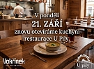 KUCHYNĚ U PILY ZNOVU OTEVÍRÁ! 🍽️