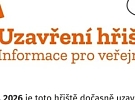 Rekreační areál Pilák - dočasné uzavření fotbalového hřiště