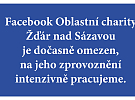 Dočasné omezení našeho Facebooku