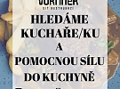 Hledáme kuchaře/ku, pomocnou sílu do kuchyně