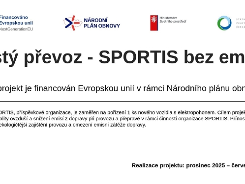 SPORTIS bude brzy využívat dva elektromobily