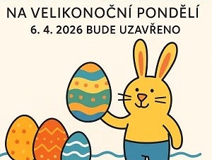 Na Velikonoční pondělí 6. 4. 2026 bude Relaxační centrum zavřené.